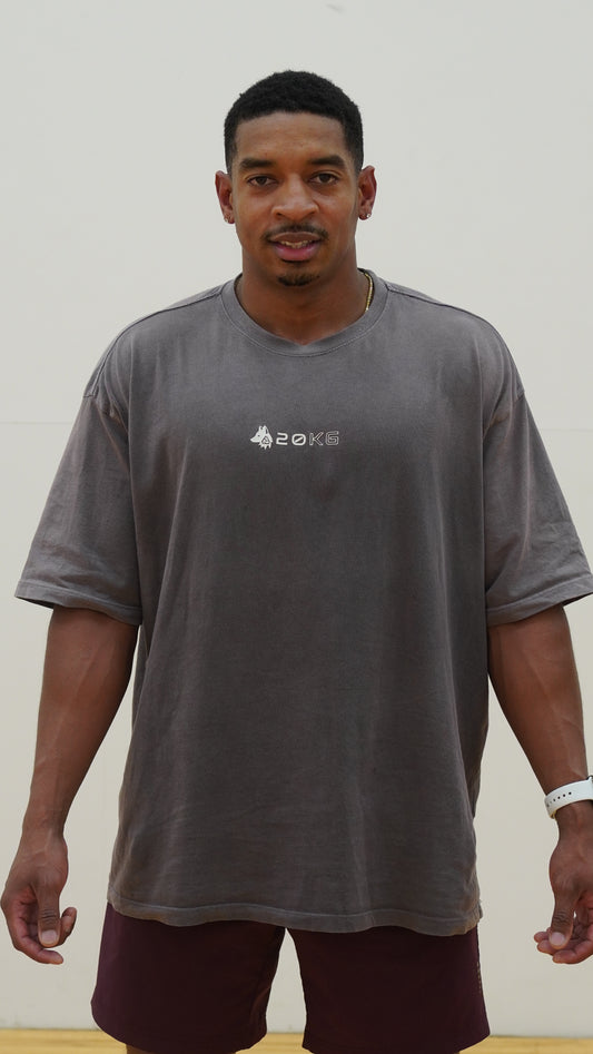 QUADZERO TEE | Vintage Gray